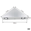 3W 9W Triangular Wall Lamp Corridor Lamp Wall Lamp Triangular Shape Indoor Wall Light Unique Night Lamp for Hotel And Living Room Decoration