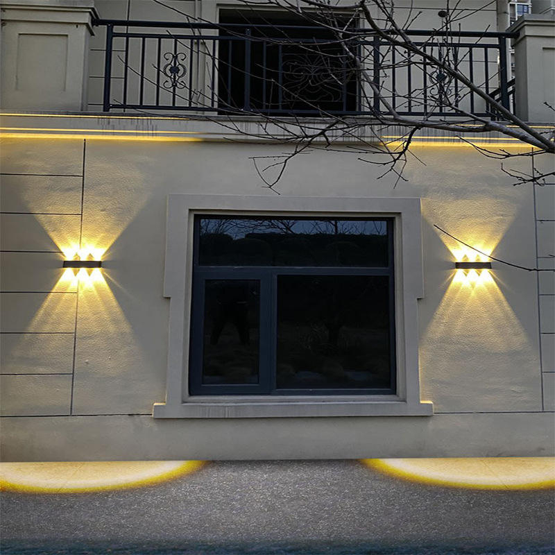 New outdoor waterproof solar light home garden villa exterior wall spotlight super bright wall light decorative light wall washe