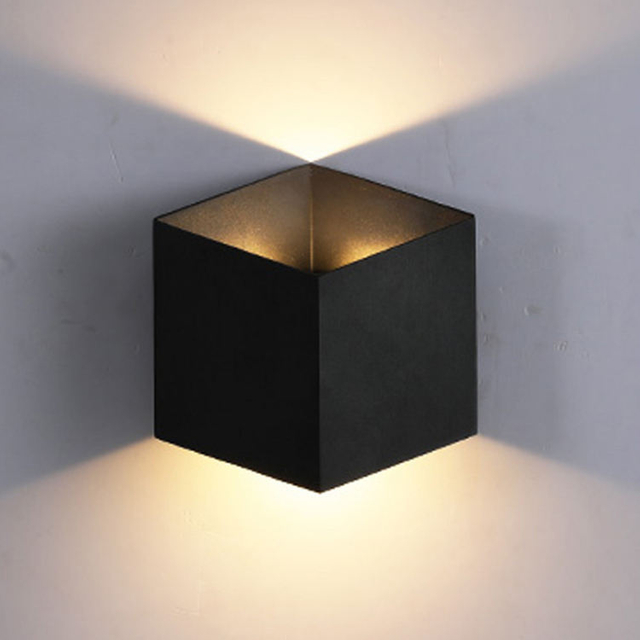 Modern Led Light 120mm Cubic Waterproof Wall Lamp And Decorative Outdoor Nightlight for Home And Garden Cheap Pricec