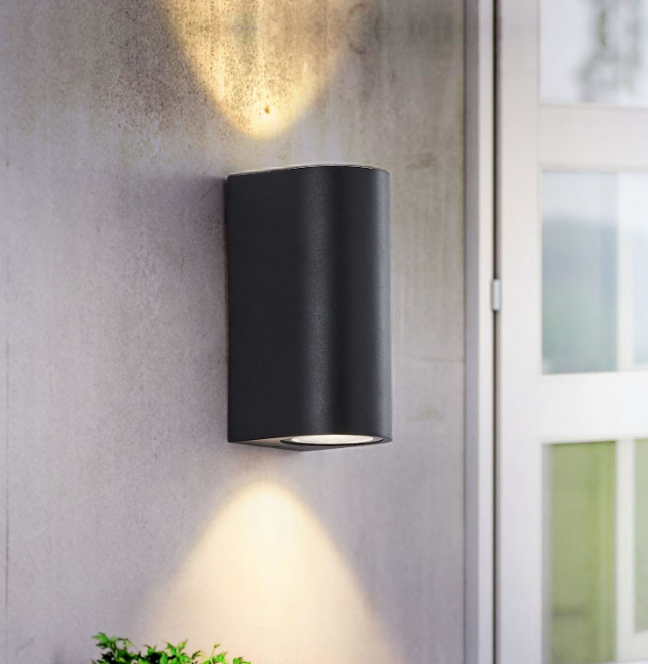 12W Column Double Head Waterproof Wall Lamp Unique Night Lamp IP65 Waterproof Wall Lamp for Garden Yard Decoration Outdoor Sconces