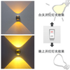 2W Crystal Brilliant Design Bedside Nightlight Living Room Glass LED Sconce Lamp Home Wall Bracket Lamp Up Down Lighting
