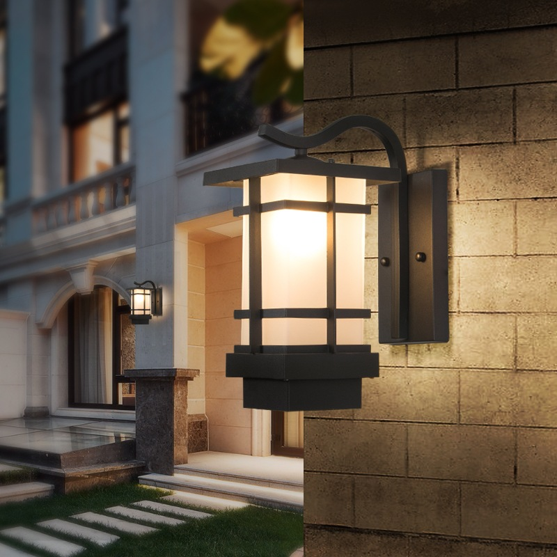 Solar Outdoor Wall Light Draadloze Wandlamp Waterproof Garden Light New Chinese-Style Japanese-Style Balcony Exterior Wall Gate