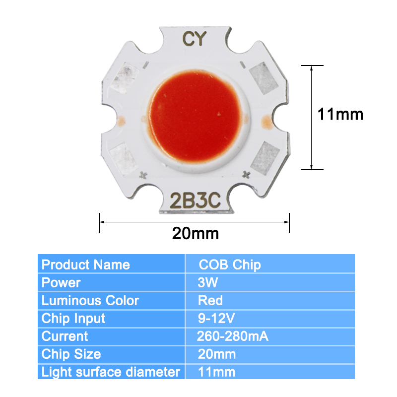 COB Plum Blossom warm white/cold white/red/green/blue/yellow/purple color light COB chip