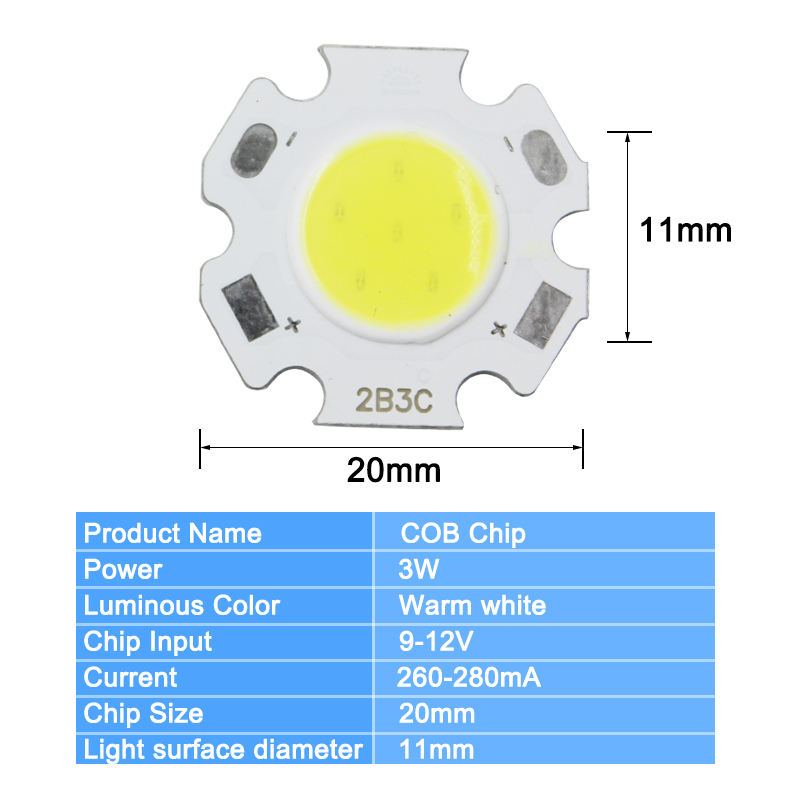 COB Plum Blossom warm white/cold white/red/green/blue/yellow/purple color light COB chip