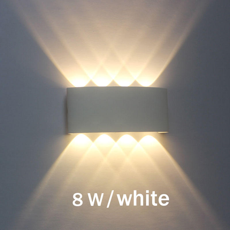 Arc-shaped Outdoor Waterproof Up And Down LED Wall Lamp Aluminum Modern Wall Sconce Lighting Wall Lamp