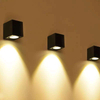 5W Square Single Head Waterproof Wall Lamp Unique Night Lamp IP65 Waterproof Wall Lamp for Garden Yard Decoration