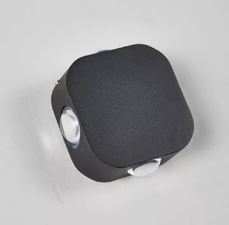 Outdoor Waterproof IP65 4W LED Wall Lamp Aluminum Wall Sconce Garden LED Wall Light