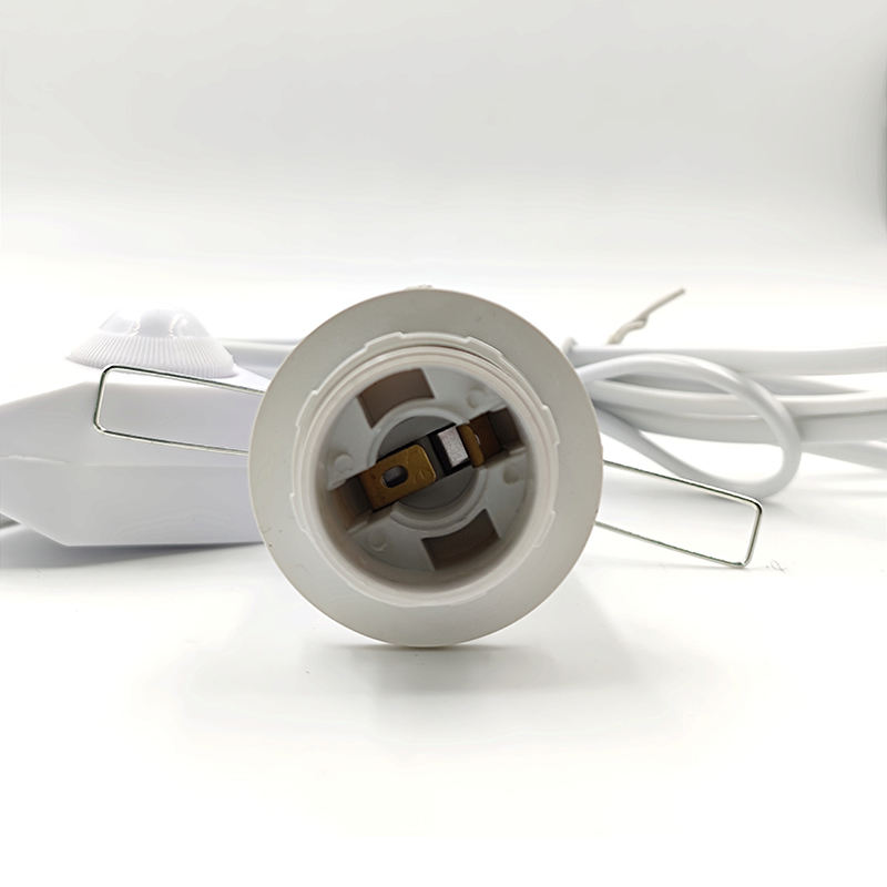 EU Plug Vintage Power Cords Line Switch and E14 Bulb Light Socket Twisted Wire Cord Lamp Holder Himalayan Salt Plug 301 Dimmable
