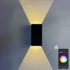 New RGB APP Control Smart light Cube waterproof LED wall lamp ip65 Wall Light square Porch Garden Up and Down