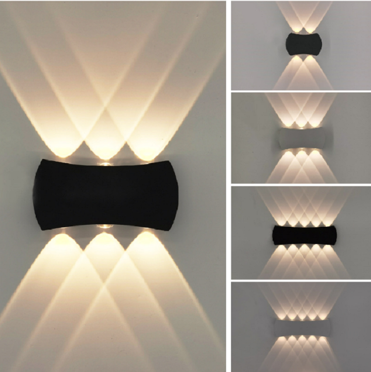 8W Modern Minimalist Outdoor Indoor Hotel Aisle Corridor Door Courtyard Staircase Porch LED Waterproof Moon Wall Lamp