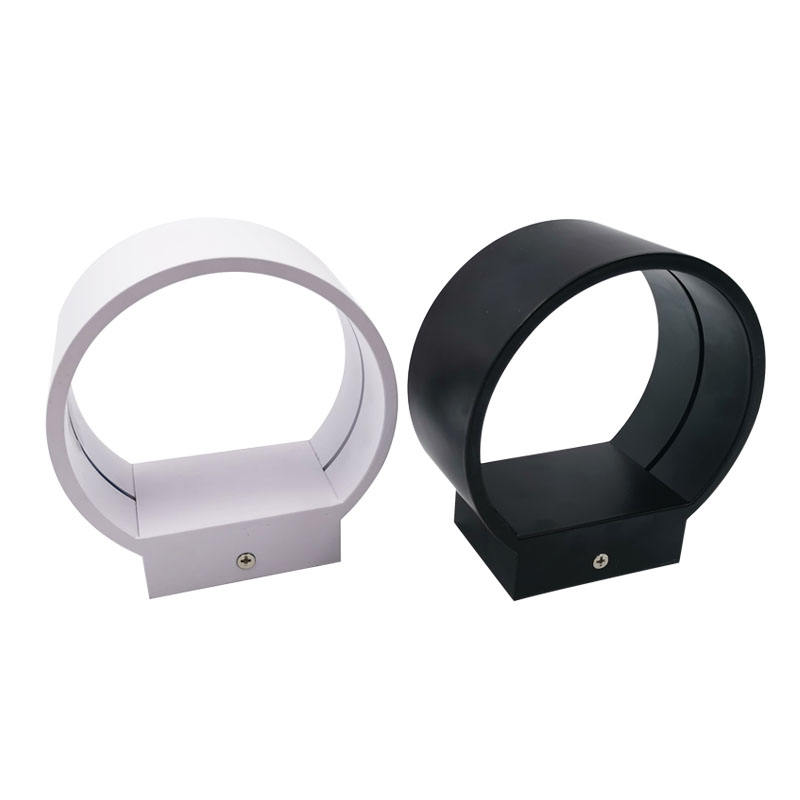 5W Circle wall light RGB with Controller for indoor decorating brighten lights Black/White LED wall lamp up and down light