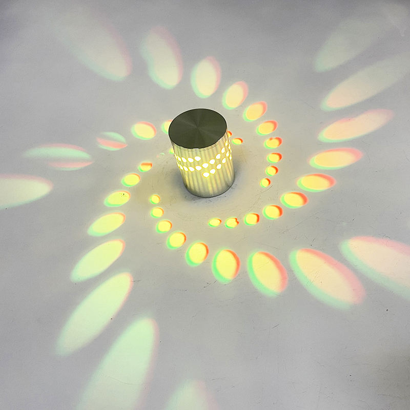 RGB Flower LED Wall Lamp Wall Mounted Remote Projection Colorful Wall Light Luminaire For Party Bar Lobby KTV Home Decoration