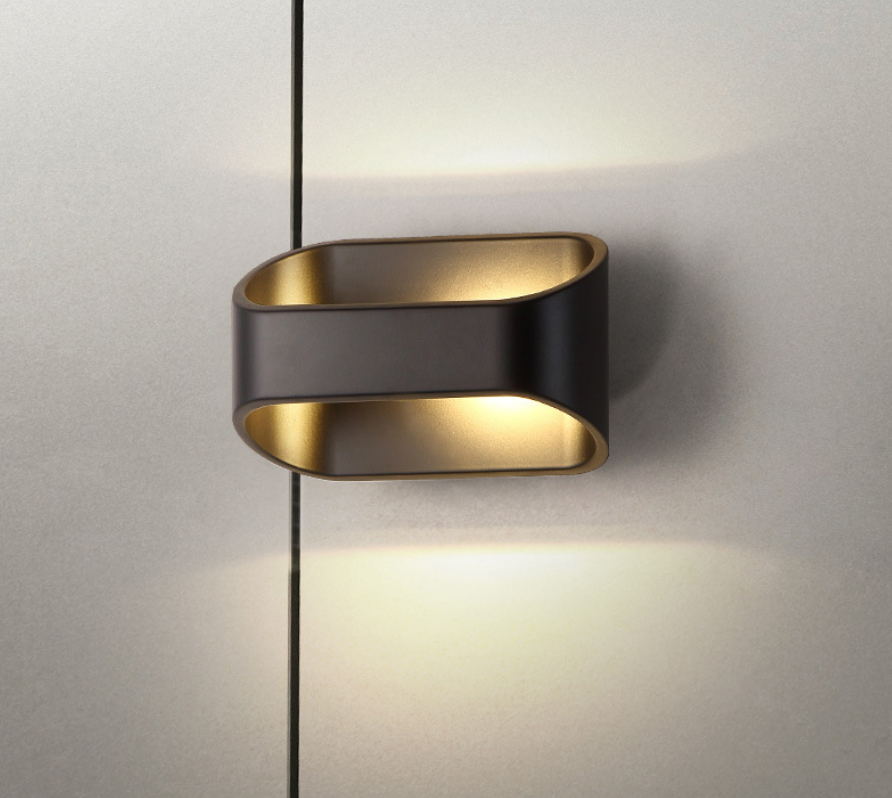 2023 New White Aluminum 5W RGB Wall Lamp Up And Down Indoor Wandlamp Diy Color with Controller Indoor Wall Lamp RGB Wall Lamp