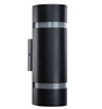 Modern Black Water Proof Wall Mount Light Aluminum Wall Sconce 2 Light Outdoor Wall Light AC85-265 Up And Down Lamp