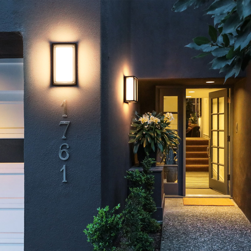 Acrylic Modern Minimalist LED Wall Light Waterproof IP65 9W Indoor Outdoor LED Wall Lamp for Garden Street Lighting Abstract