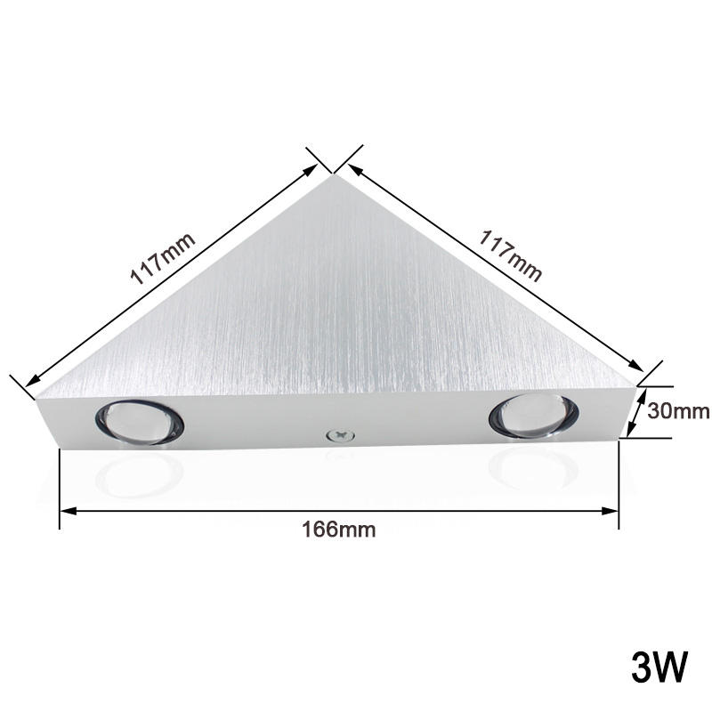 3W9W Modern Triangle Indoor Wall-Mounted LED wall lamp Aluminum for Home Decoration wall light fixture