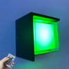5W Modern LED Cold Light RGB with Controller Up And Down Lighting Cube Sconce Lamp Fixture Mount Indoor Outdoor Lighting