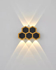 Wall Lamps Led Honeycomb Gold Black Light up and Down Luminous Body Lamp Lighting Style Modern Office Rohs Epistar Input Flux