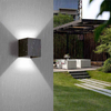 Square Led Wall Lights Outdoor Aisle Corridor Dimmable Multicolor Up Down Lamp With Motion Sensor for Wall KTV Bar Bedroom