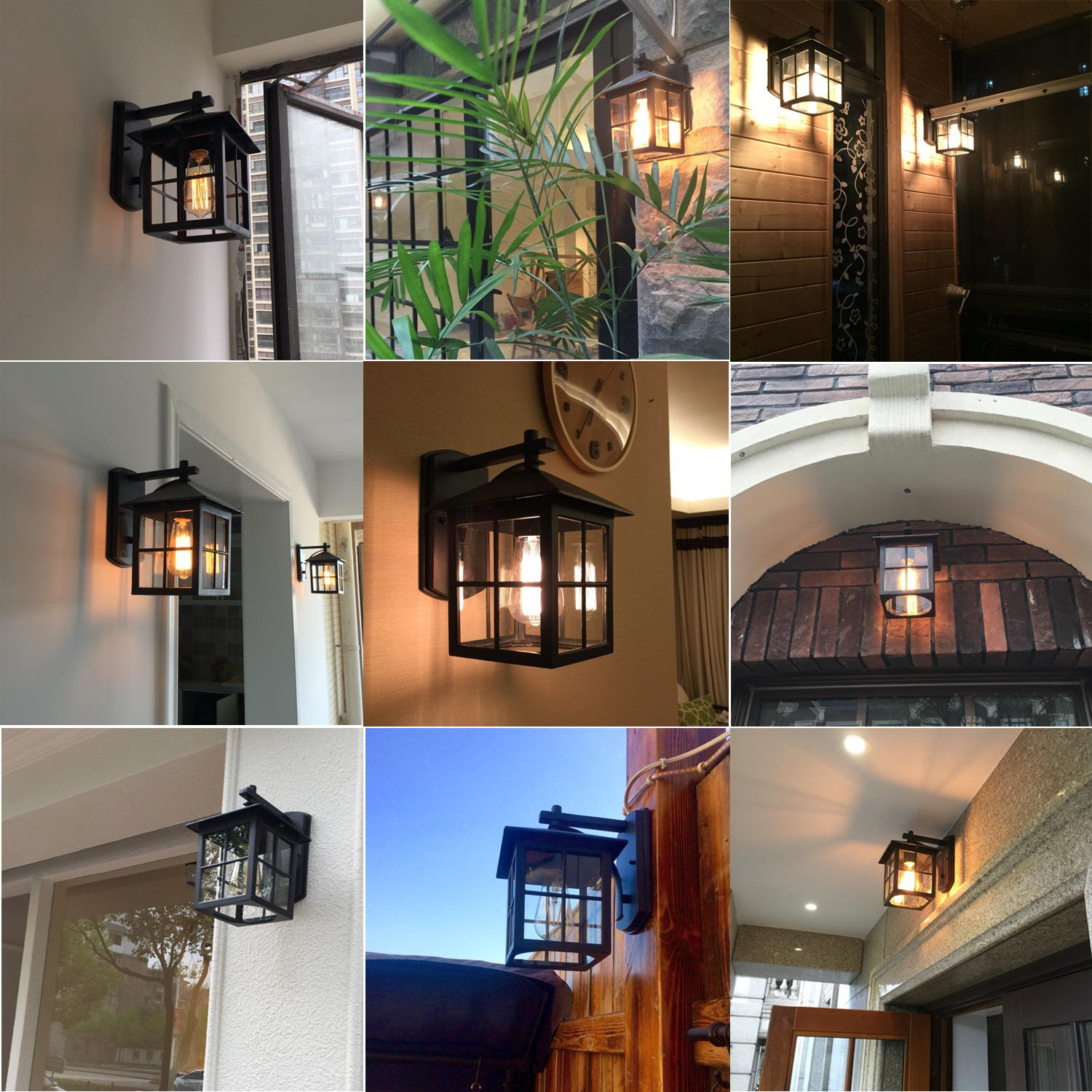 Popular Europe Square Pillar Lamp Outdoor Retro Waterproof Column Light Garden Balcony Villa Community Corridor Chapitar Lamps