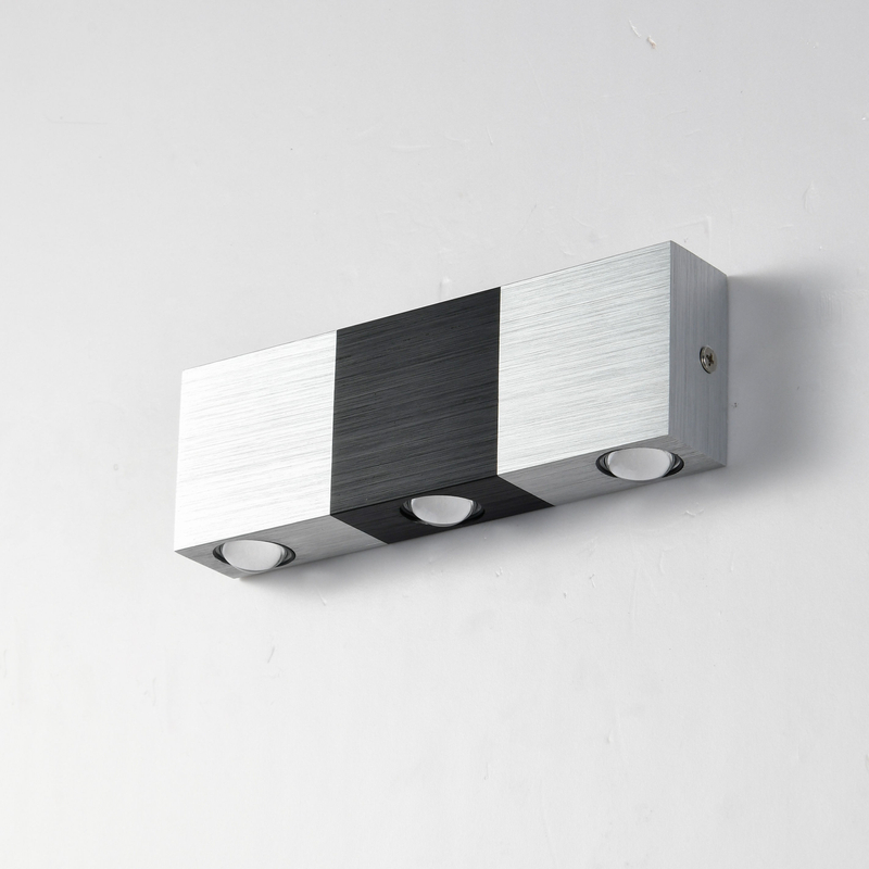 3W Led Aluminum Wall Lamp Square Wall Sconce Restaurant Living Room Bedroom Bedside Indoor Rectangular Wall Lamp