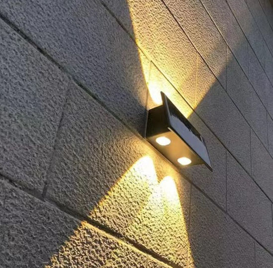 Led Solar Ground Lights Garden Stair Deck Lights Waterproof In-Ground Lamp Waterproof Solar wall lamp outdoor