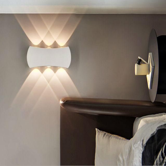 4W 6W 8W Modern Minimalist Indoor Outdoor Hotel Aisle Corridor Door Staircase Porch Moon Shape LED Wall Lamp