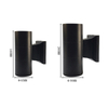 6W COB Up And Down Dual-Head Outdoor Led Wall Light Wall Lamp Cylinder Indoor Balcony Fixture Waterproof IP65 Porch Lamp