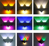 Triangle 3W sliver led wall lamp for indoor lighting AC85-265V Lighting Fixture Aluminum No Flicker Remote Control Wall Sconces