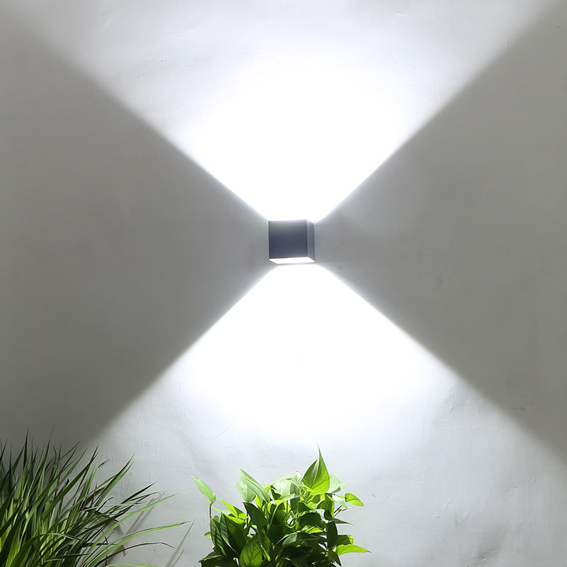 Modern LED Wall Light Up And Down Lighting Cube Sconce Lamp Fixture Mount Outdoor Home Room Bedroom Hotel Lighting Decoration