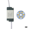 7W SMD5730 Light-emitting diode chip+plastic shell LED driver power supply for LED ceiling light