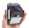 100 LED Solar Light Outdoor Solar Lamp PIR Motion Sensor Wall Light Waterproof Solar Powered Sunlight for Garden Decoration