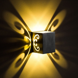 Butterfly Wall Lamp 3W LED Sconce Led Wall Mounted Light Aluminum for Aisle Bedroom Corridor Porch Bar Background Fixture Light