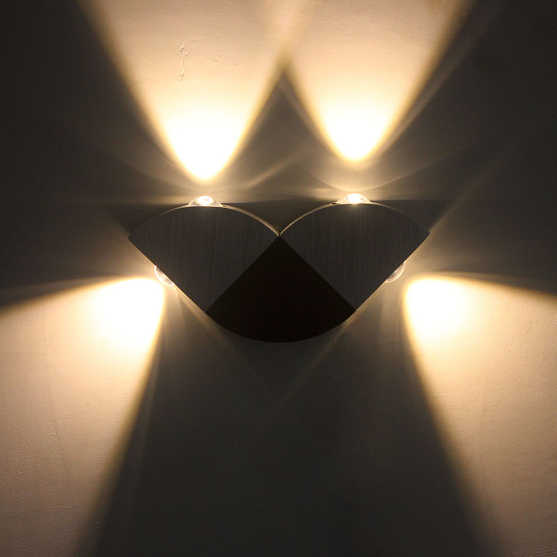 4W LED Wall Lamp Sconce Colorful Lighting Wall-Mounted Indoor Decoration Light for Loft Bathroom Living Room Home Lighting 