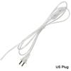 0.75mm 2 line Cable 1.8m On Off Power Cord For LED Lamp with Button switch EU/US Plug Light Switching Transparent Wire Extension