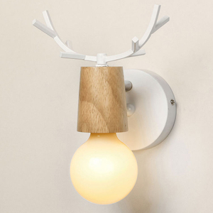 Nordic adjustable LED Wall Lights colorful cartoon Deer Antlers bedroom reading sconce wall mounted children room lighting E27