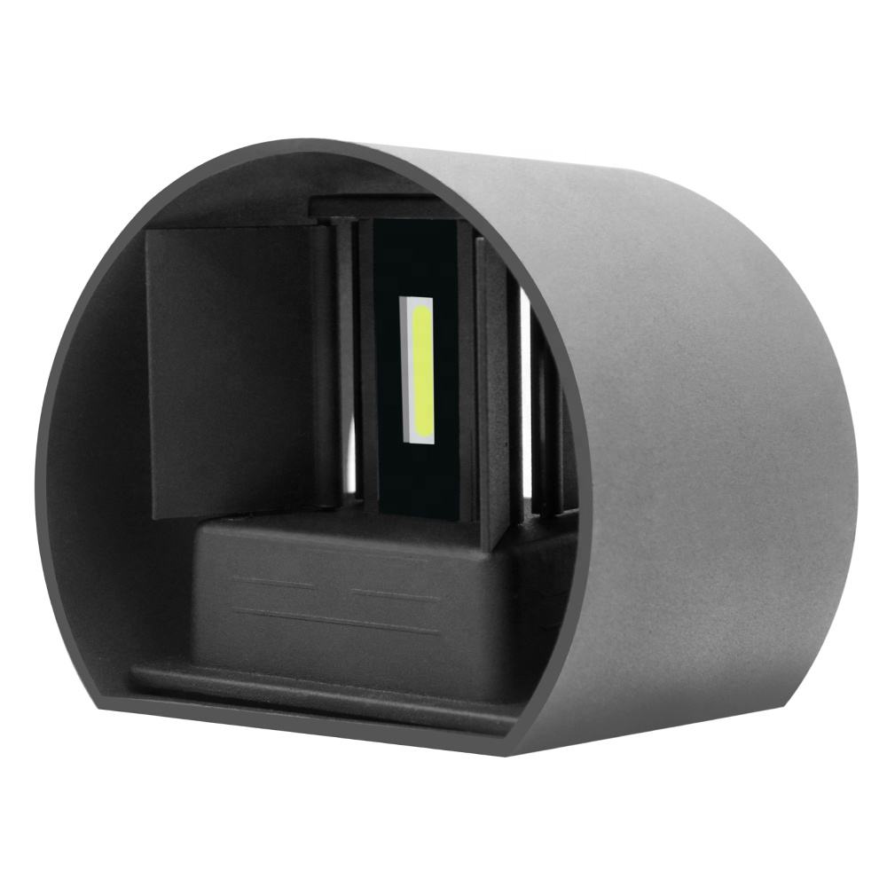 Waterproof semicircle design led wall light 6W outdoor lighting with factory direct price fixtures sconces light lamp sconce