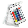 24keys LED Controller RGB IR Remote Controller DC12V With Mini Receiver LED Driver Dimmer Fit for 5050/3528 RGB LED Strip Light