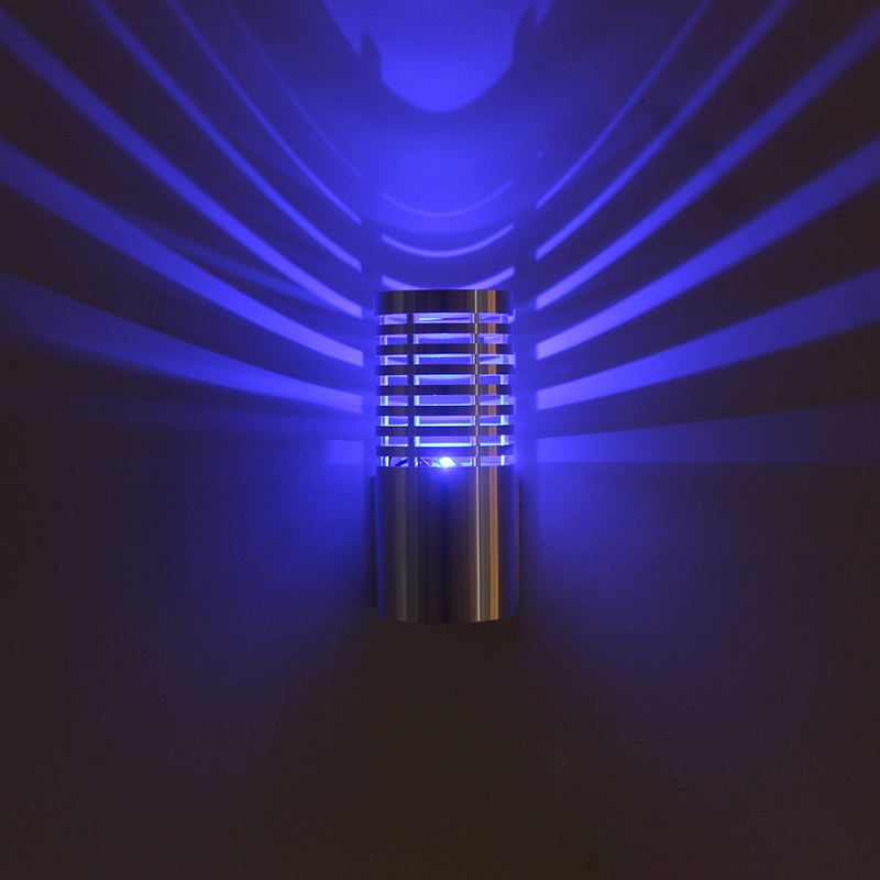Indoor 3W Cylindrical LED rgb wall lamp AC85-265V Aluminum Bedroom Decorative led wall sconce Hallway Staircase LightingIndoor 3W Cylindrical LED Rgb Wall Lamp AC85-265V Aluminum Bedroom Decorative Led Wall Sconce Hallway Staircase Lighting