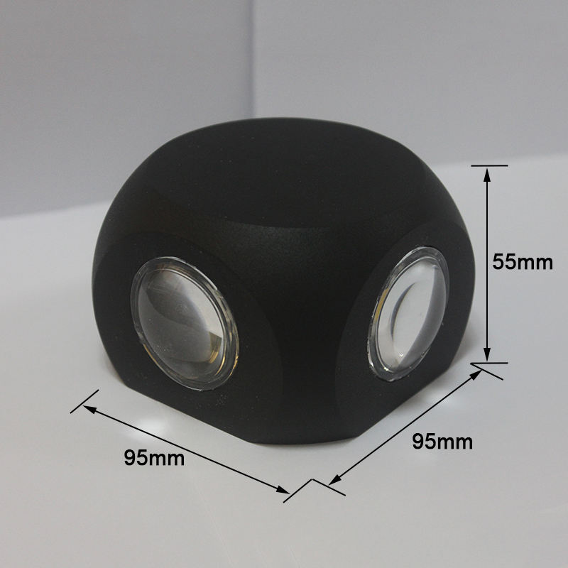 Led Wall Light 4W Outdoor Led Waterproof Building Exterior Gate Balcony Garden Yard