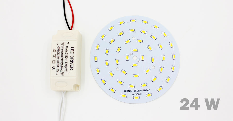 3W 5W 7W 9W 12W 15W 18W 24W SMD5730 Light-emitting diode chip+plastic shell LED driver power supply for LED ceiling light