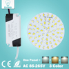 3W 5W 7W 9W 12W 18W SMD5730 Warm/Cold White Combined Color panel + Segmented control LED driver power supply for downlight