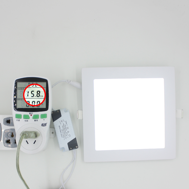 Ultra-thin Dimmable Real Full Power Square LED Panel Ceiling Lamp LED down light 3W/4W/6W/9W/12W/15W/18W/24W Warm/Cold White