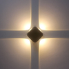 High Bright Black 4W Outdoor Wall Sconce for Hotel Garden Waterproof IP65