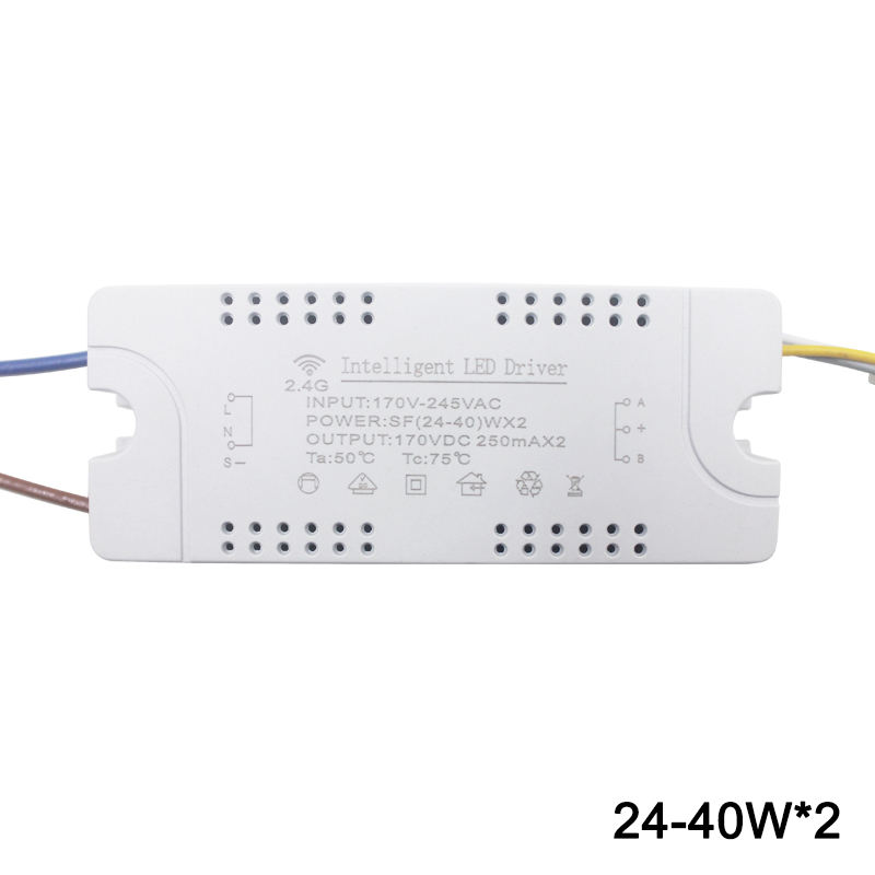 12-60W*2 LED intelligent driver AC170-245V 2.4G WIFI Power Supply Lighting Transformers for Phone Control Lamp