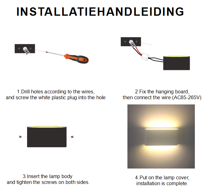 Modern Waterproof Outdoor 18W LED Wall Lamp