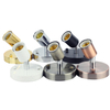 Polished Metal Desktop Lamp Base Ceramic Base Holder 6 ft Cord On/off Switch Plug E26/e27 Screw Base Ideal for CFL Lamp