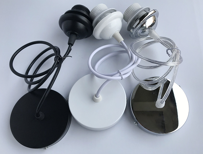 Ceiling tray with hanging wire light body screw E27 lamp holder chandelier lamp holder lighting lamps LED bulb access