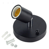 Polished Metal Desktop Lamp Base Ceramic Base Holder 6 ft Cord On/off Switch Plug E26/e27 Screw Base Ideal for CFL Lamp