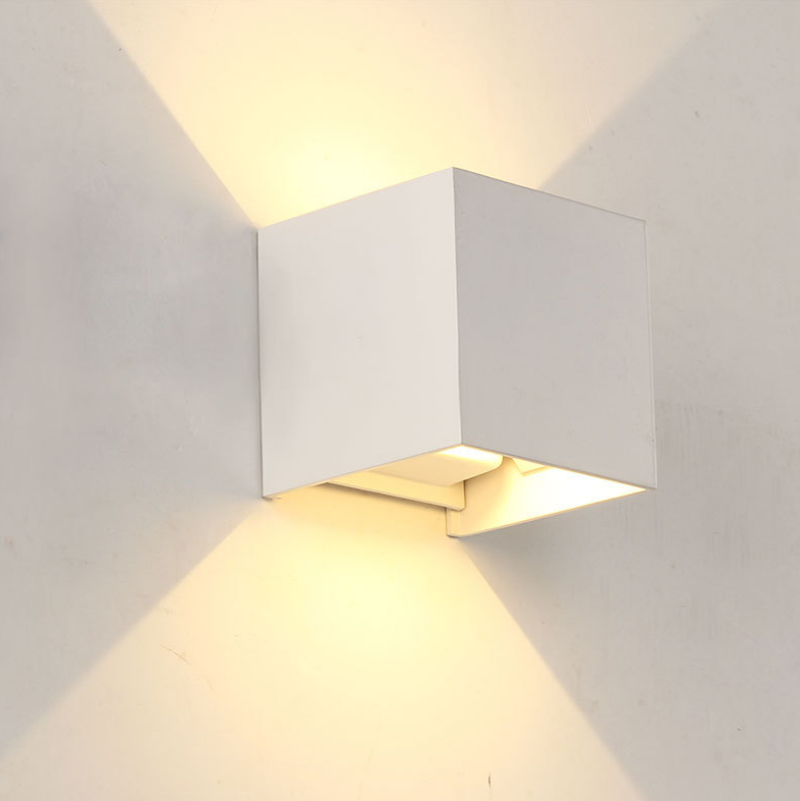 Industrial Style AC85-265V Waterproof IP65 Adjustable Beam Aluminum And Outdoor LED Cube Waterproof Wall Light
